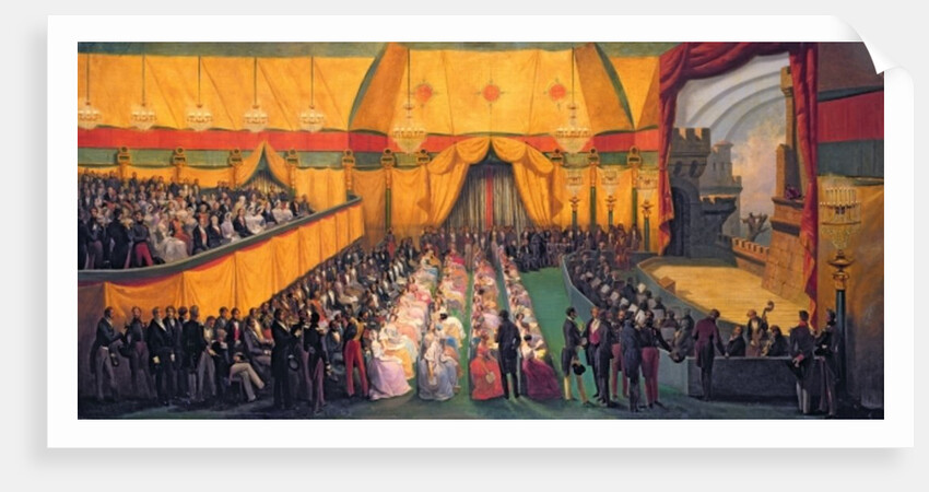 Production of `Richard the Lionheart' by Andre Ernest Modeste Gretry for Queen Victoria, at Chateau d'Eu, September 1845 by Nicolas & Dauzats A. Gosse