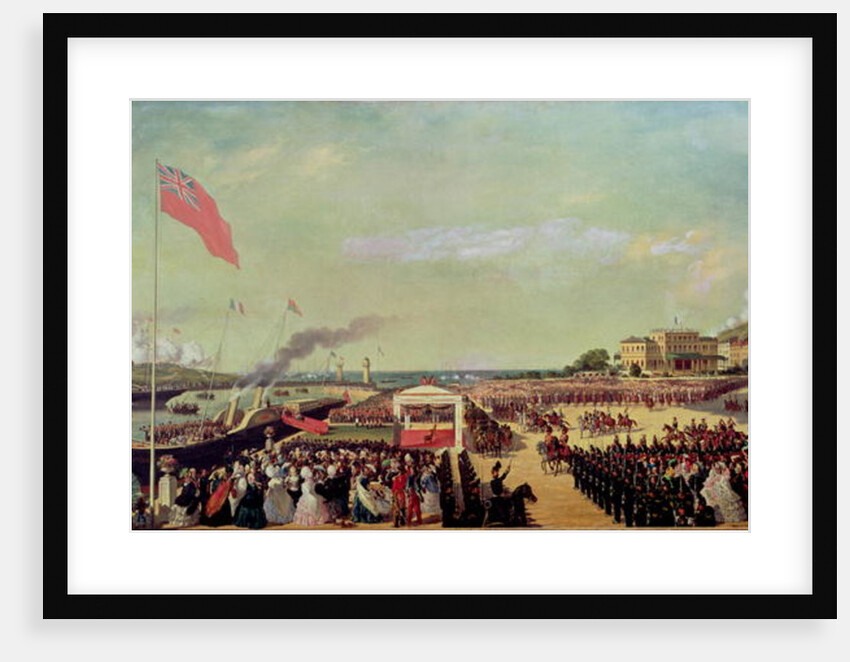 Napoleon III Welcoming Queen Victoria at the Port of Boulogne, 18th August 1855, 1856 by Louis Armand