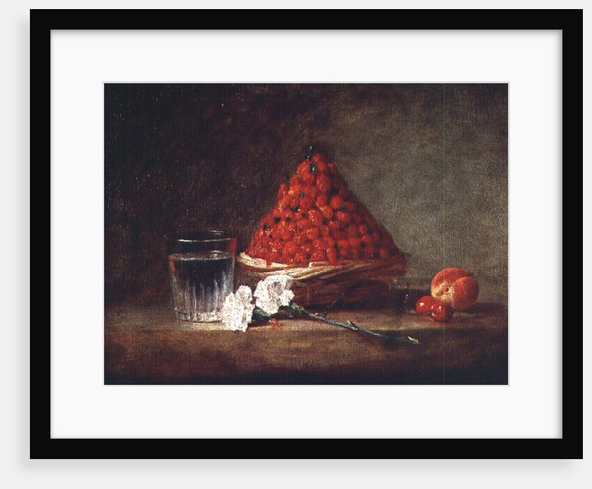 Basket with Wild Strawberries, c.1761 by Jean-Baptiste Simeon Chardin