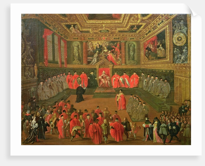 Audience with the Doge in at the College of the Ducale Palace by Joseph Heintz