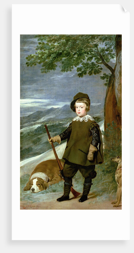 Prince Balthasar Carlos Dressed as a Hunter, 1635-36 by Diego Rodriguez de Silva y Velazquez