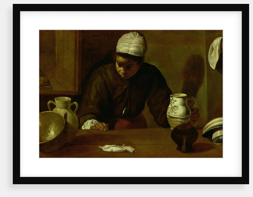 Kitchen Maid with the Supper at Emmaus, c.1618 by Diego Rodriguez de Silva y Velazquez