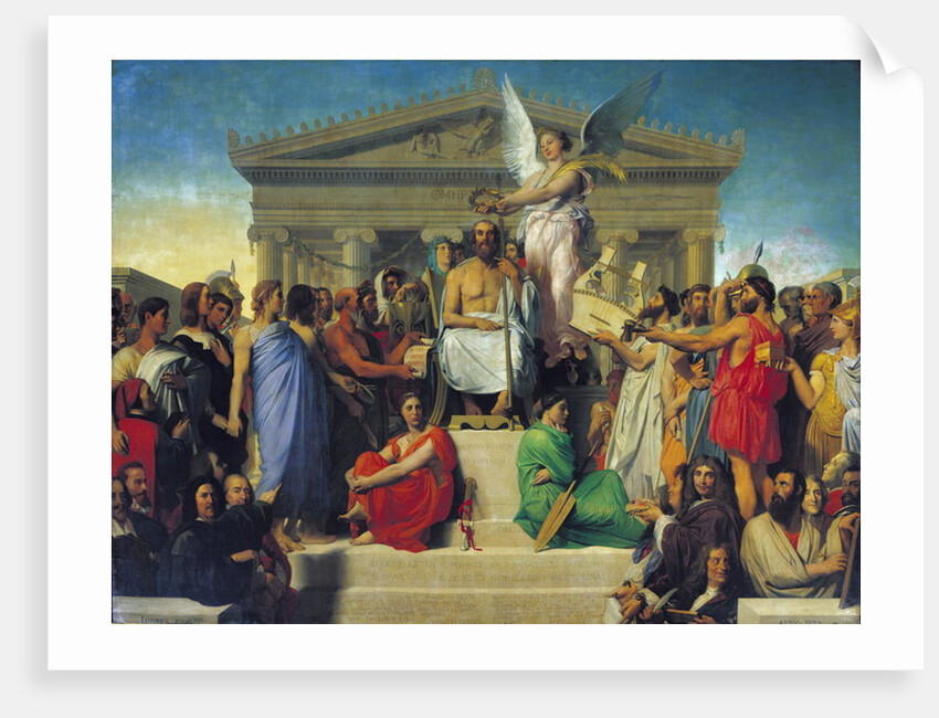 Apotheosis of Homer, 1827 by Jean Auguste Dominique Ingres
