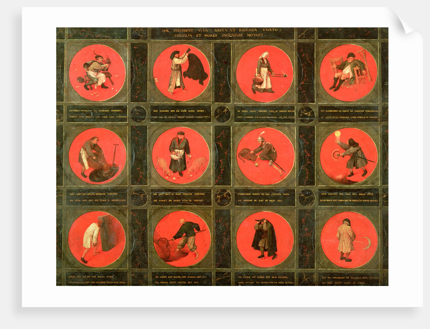 Twelve Proverbs, c.1558-60 by Pieter the Elder Bruegel