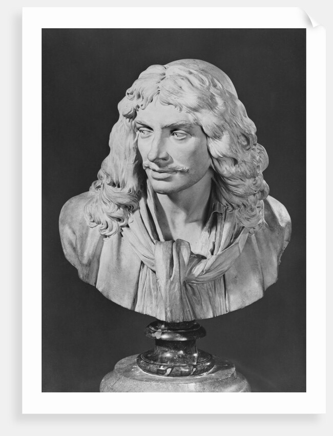 Bust of Jean-Baptiste Poquelin, known as Moliere, 1781 by Jean-Antoine Houdon