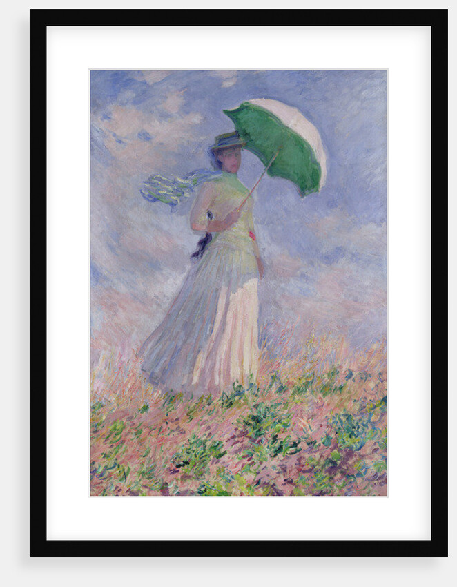 Woman with a parasol turned to the right, 1886 by Claude Monet