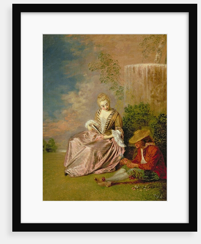 The Shy Lover, 1718 by Jean Antoine Watteau