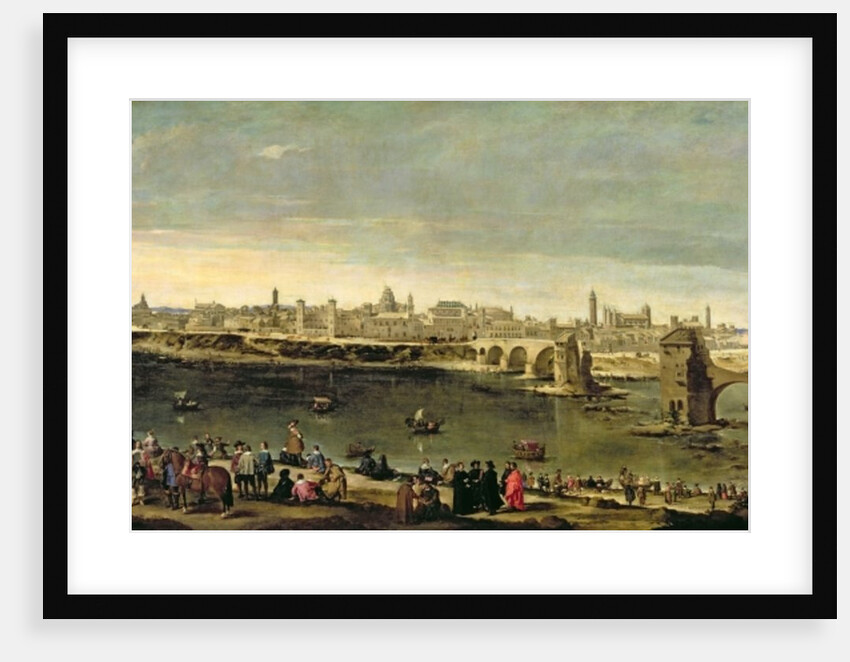 View of the City of Zaragoza by Juan Bautista Martinez del Mazo