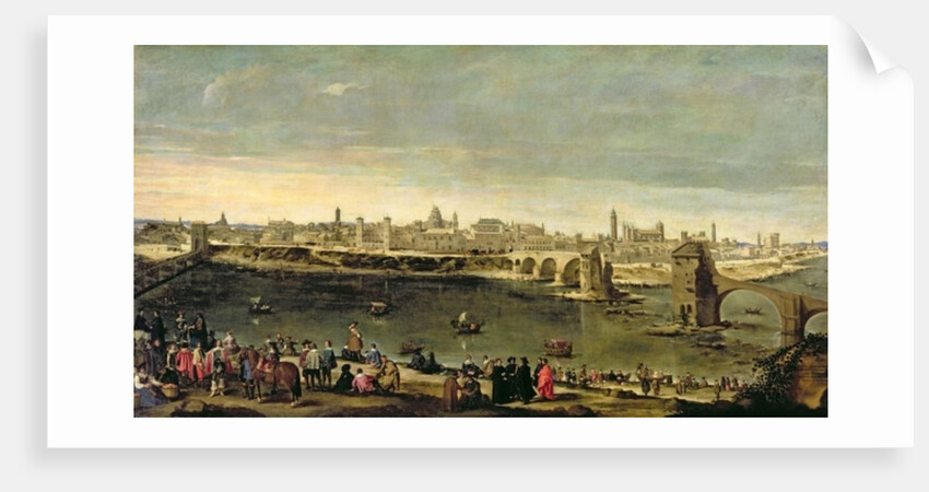 View of the City of Zaragoza by Juan Bautista Martinez del Mazo