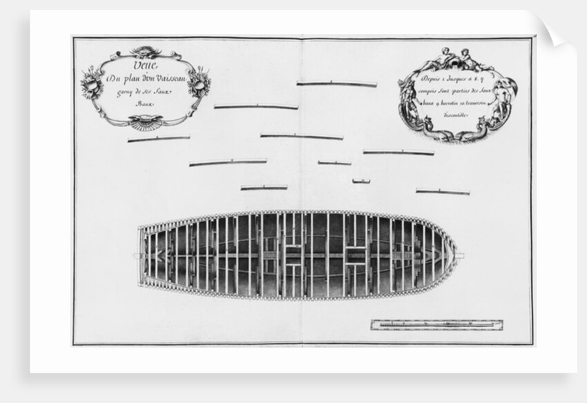 lan of a vessel by French School