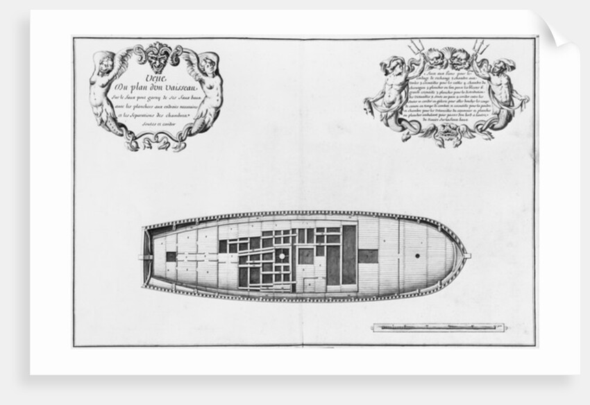 lan of the false deck of a vessel by French School