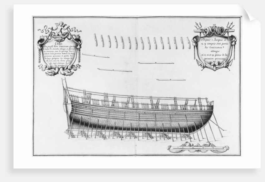 rofile of a vessel by French School