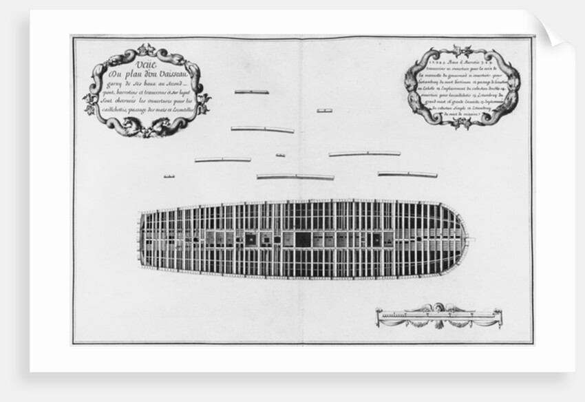 lan of the second deck of a vessel by French School