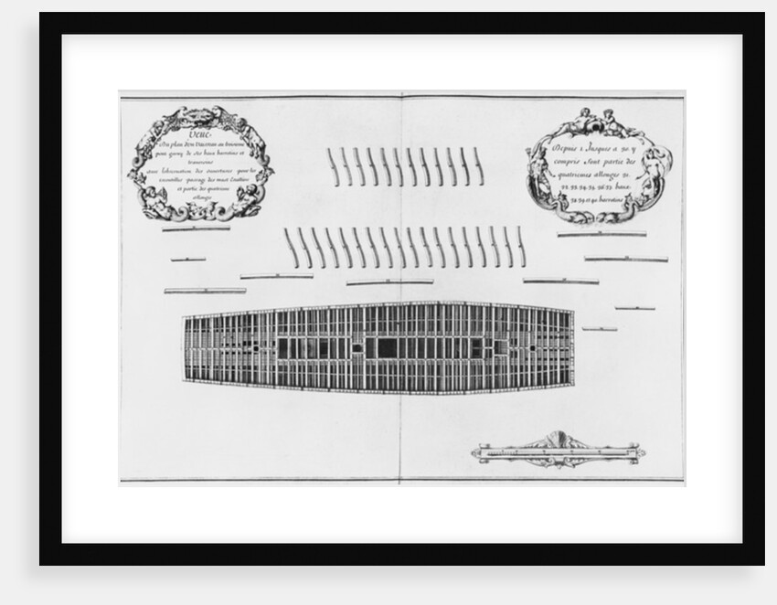 lan of the third deck of a vessel by French School