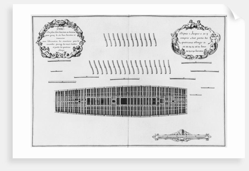 lan of the third deck of a vessel by French School