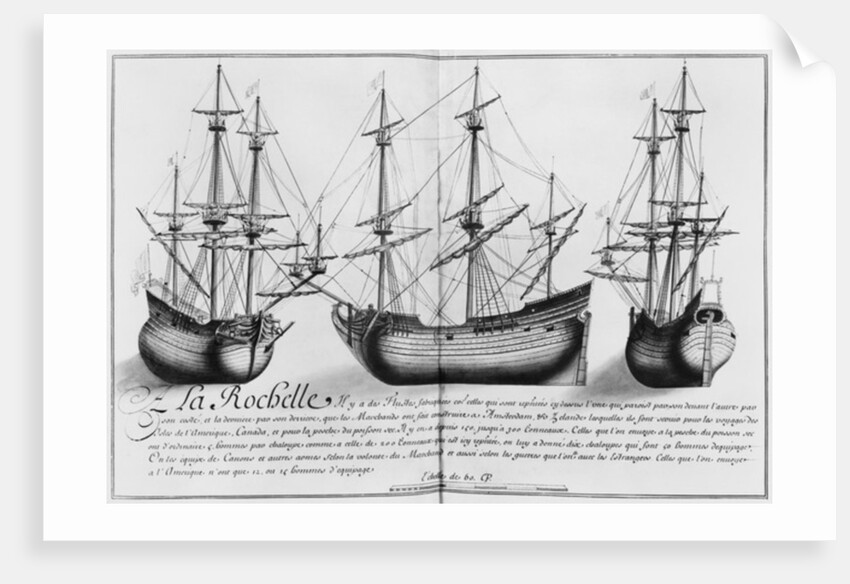 Dutch store ships, La Rochelle by French School