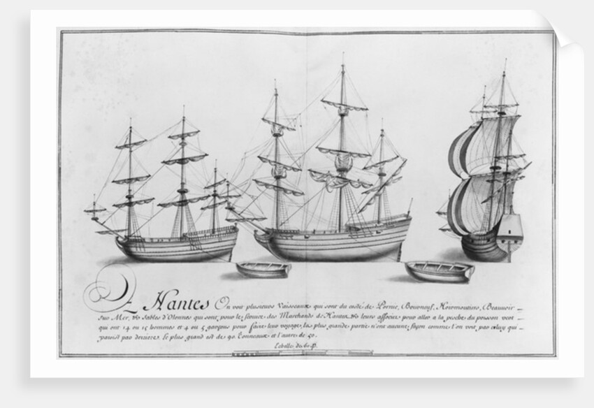 Vessels, Nantes by French School