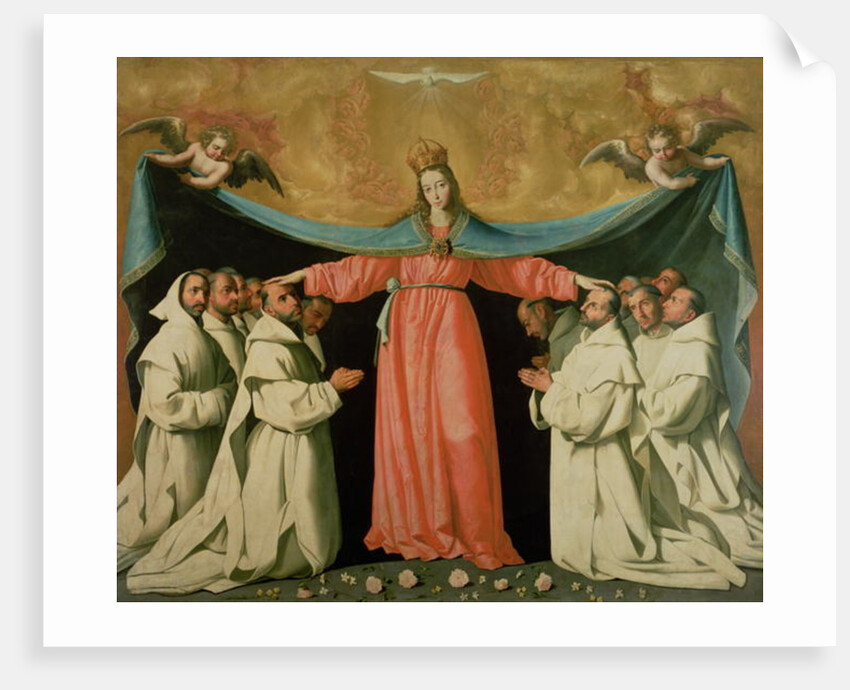 Virgin of the Misericordia Sheltering the Carthusians, c.1629 by Francisco de Zurbaran