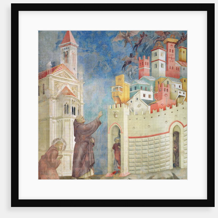 The Expulsion of the Devils from Arezzo, 1297-99 by Giotto