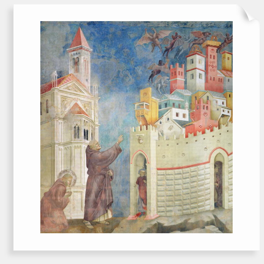 The Expulsion of the Devils from Arezzo, 1297-99 by Giotto