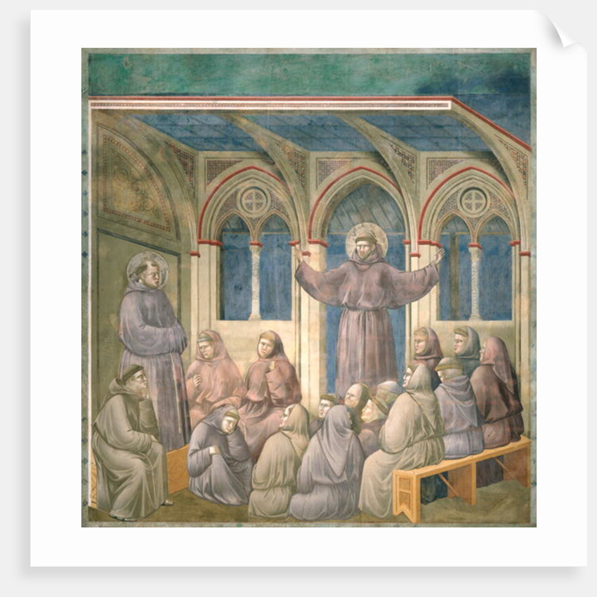 The Apparition at the Chapter House at Arles, 1297-99 by Giotto