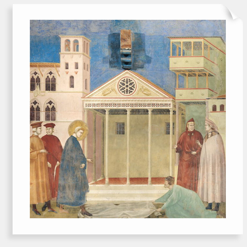 St. Francis honored by a simple man, 1297-99 by Giotto