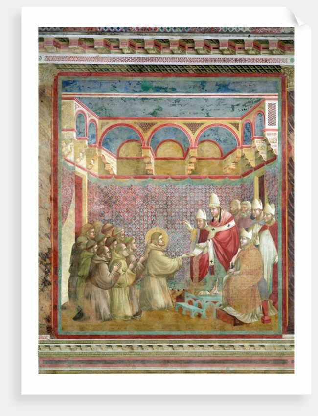 St. Francis Receives Approval of his `Regula Prima' from Pope Innocent III in 1210, 1297-99 by Giotto