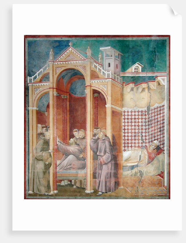 The Vision of Brother Agostino and the Bishop of Assisi, 1297-99 by Giotto