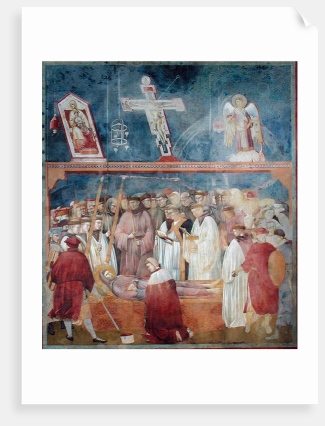 St. Jerome Checking the Stigmata on the Body of St. Francis, 1296-97 by Giotto