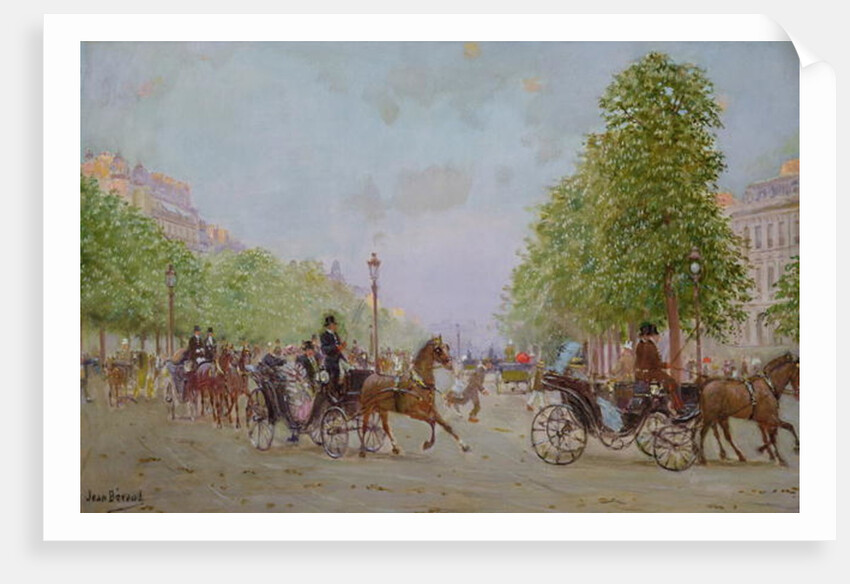 The Promenade on the Champs-Elysees by Jean Beraud