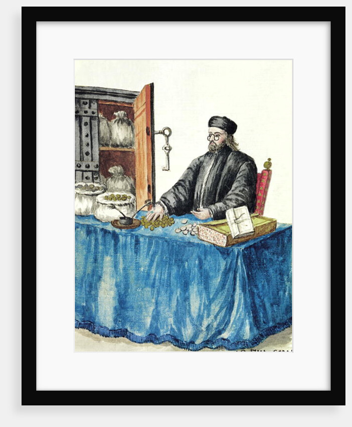 Venetian Moneylender, from an illustrated book of costumes by Jan van Grevenbroeck