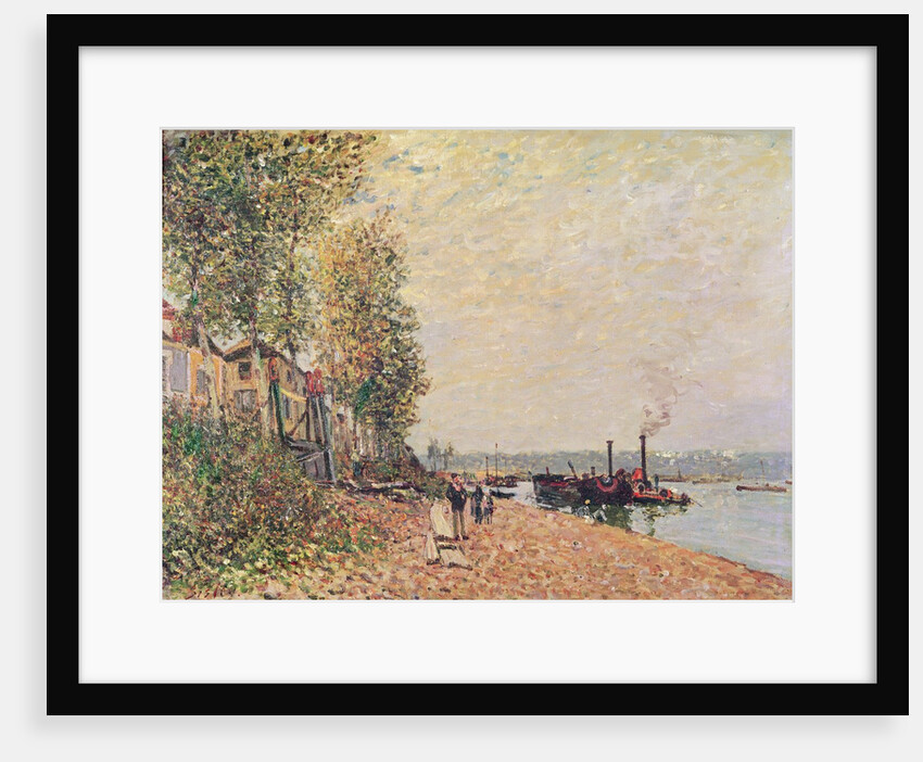 Steam Boats on the Loing at Saint-Mammes, 1877 by Alfred Sisley