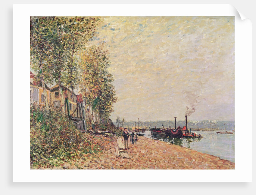 Steam Boats on the Loing at Saint-Mammes, 1877 by Alfred Sisley
