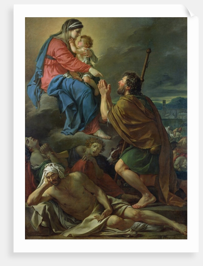 St. Roch Praying to the Virgin for an End to the Plague, 1780 by Jacques Louis David
