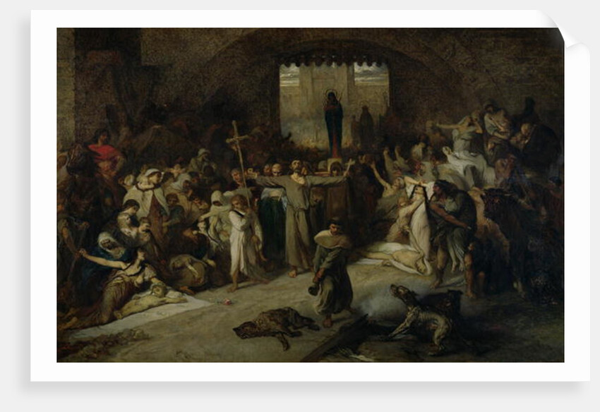 The Plague of Tournai in 1095, 1883 by Louis Gallait