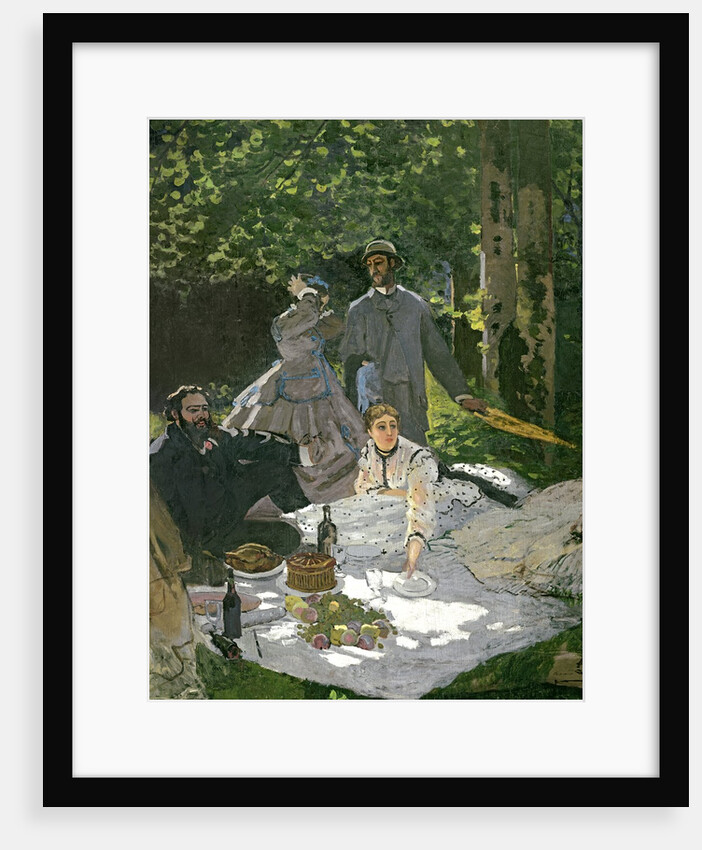 Lunch on the grass, in Chailly, 1865 by Claude Monet