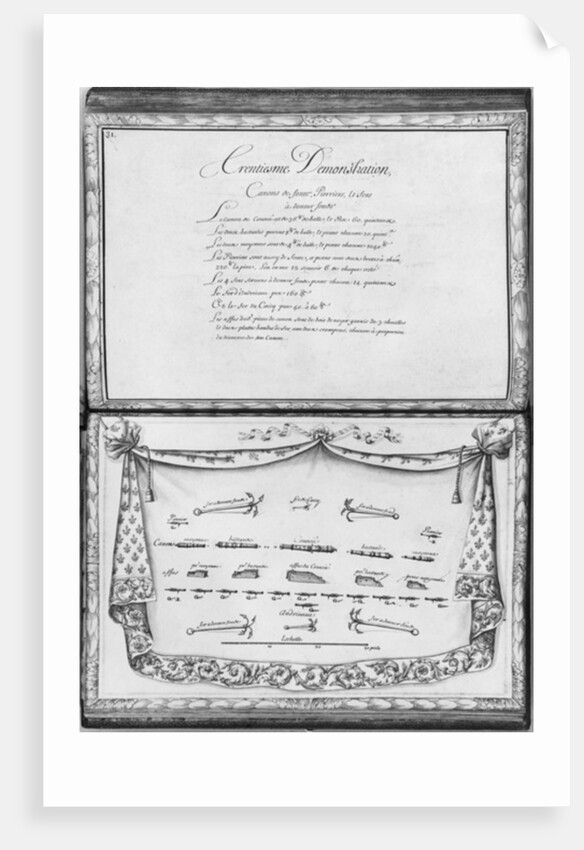 annons and anchors of a galley, thirtieth demonstratio by French School