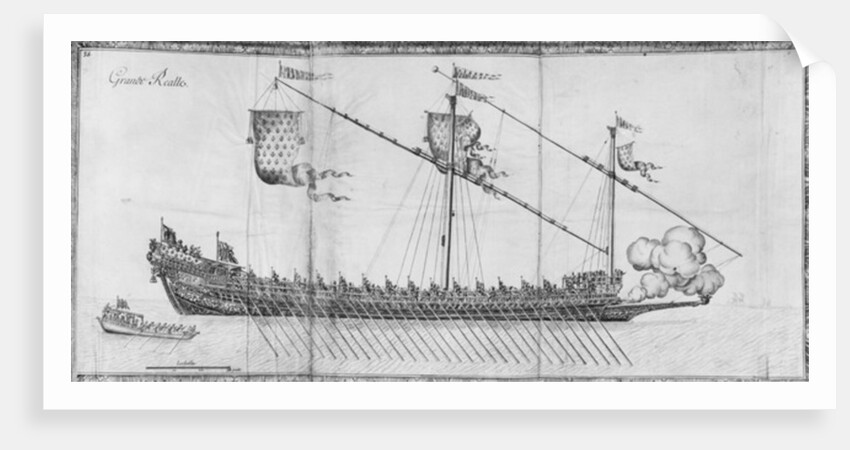 A galley, flat 35 by French School