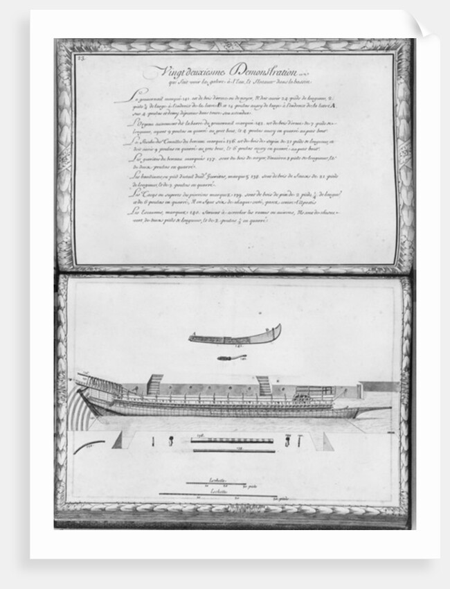 A galley getting ready to launch, twenty-second demonstration by French School