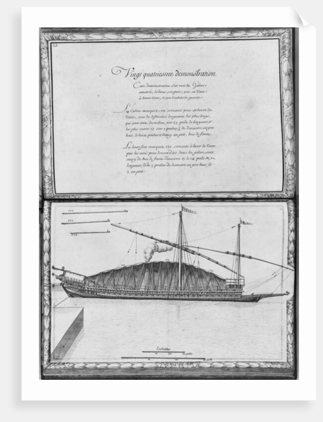 A galley being moored, twenty-fourth demonstration by French School