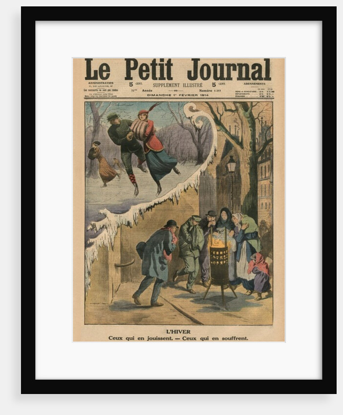 Winter, those who enjoy it, those who suffer from it by French School