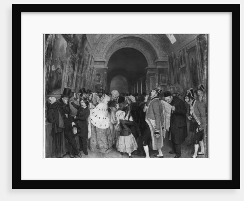 Four o'clock, known also as Closing of the annual Salon of Painting by Francois Auguste Biard