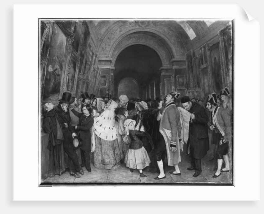 Four o'clock, known also as Closing of the annual Salon of Painting by Francois Auguste Biard