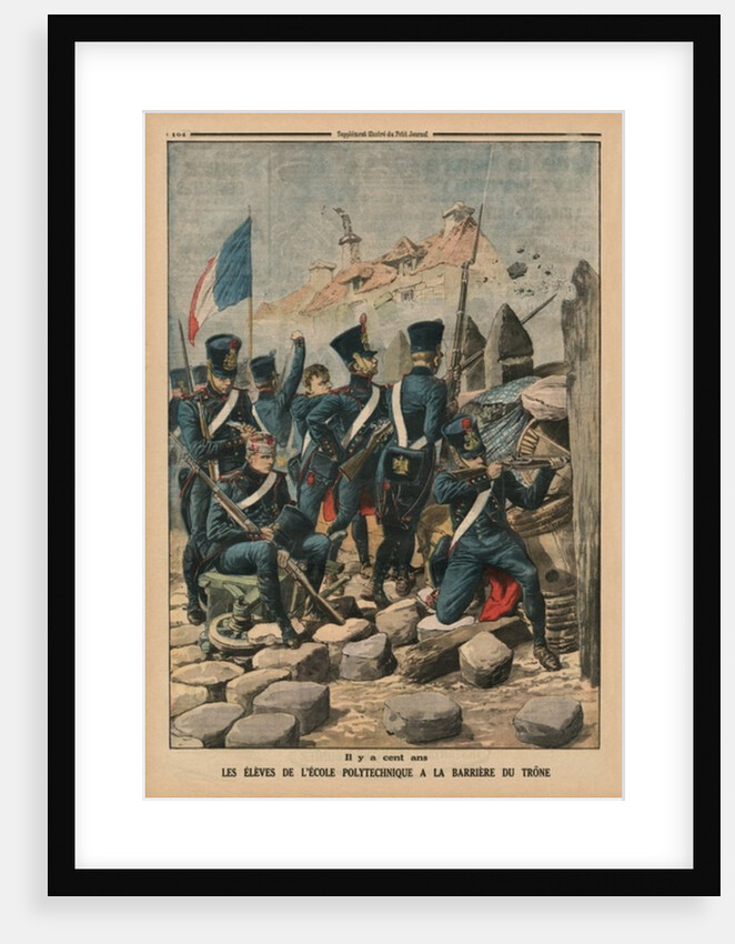 A hundred years ago, the students of the Ecole Polytechnique at the Barriere du Trone by French School