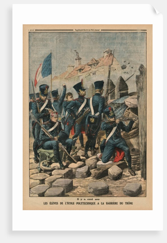 A hundred years ago, the students of the Ecole Polytechnique at the Barriere du Trone by French School