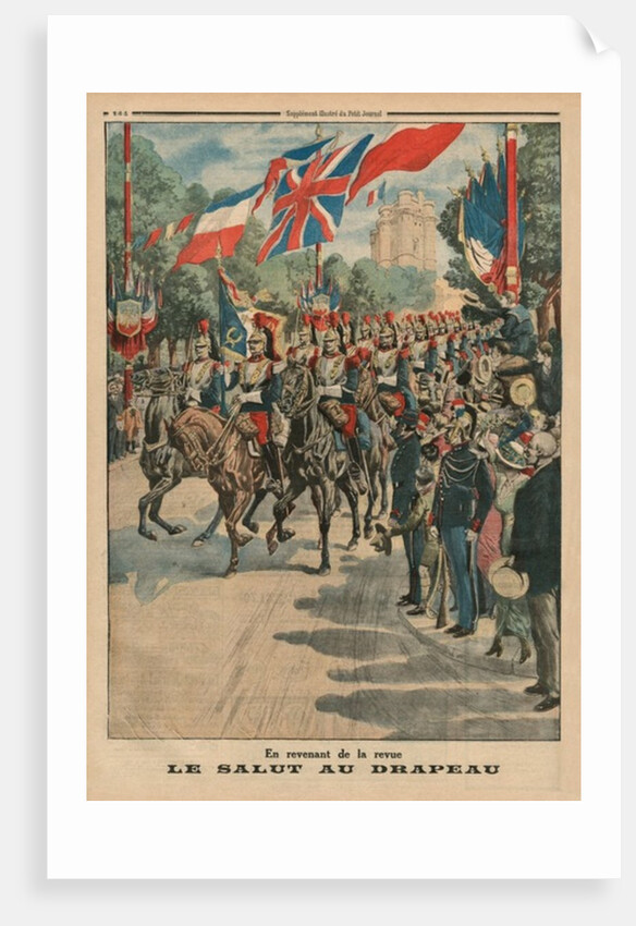 Saluting the colours by French School