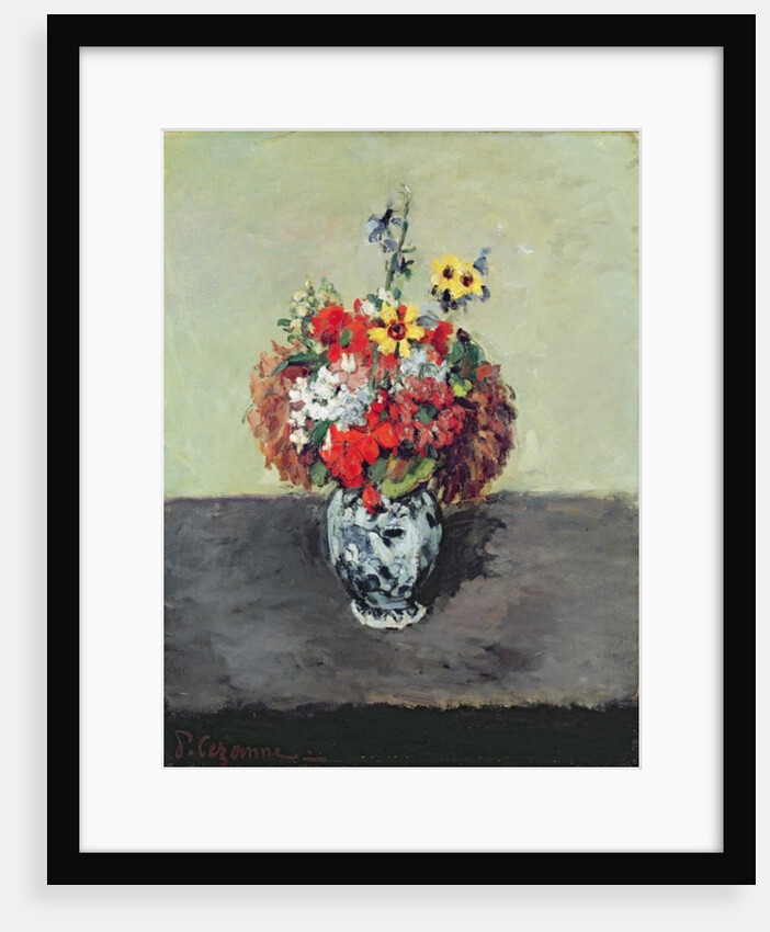 Flowers in a Delft vase, c.1873-75 by Paul Cezanne