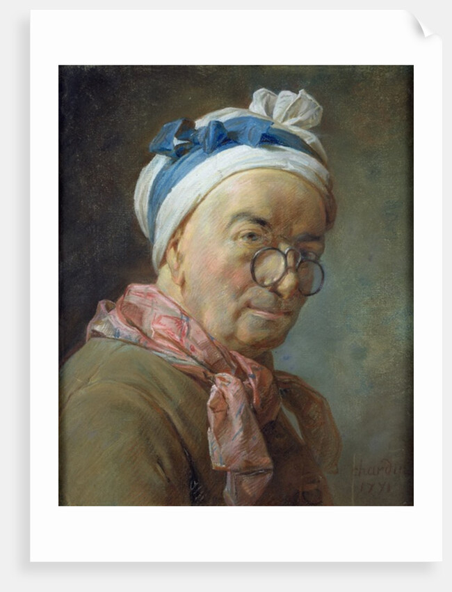 Self Portrait with Spectacles, 1771 by Jean-Baptiste Simeon Chardin