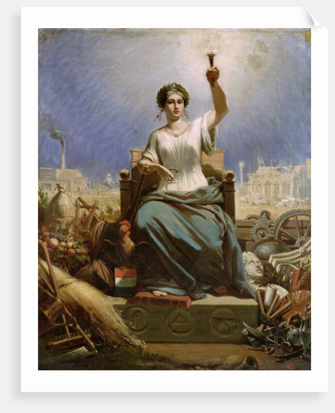 France Illuminating the World by Ange-Louis Janet