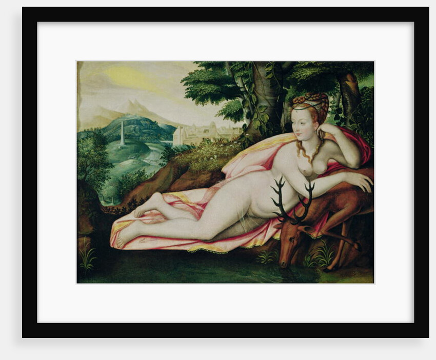 Diane de Poitiers as Diana the Huntress by Fontainebleau School